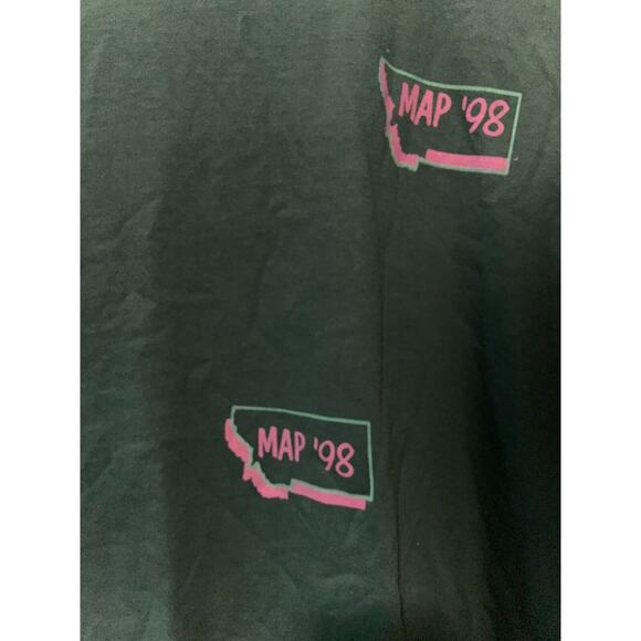 Vintage Montate State Shirt MAP Expect Things of Yourself Green Tee VTG 1998 XL - Picture 4 of 13